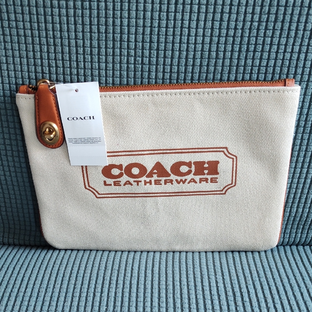 Coach Canvas Pouch